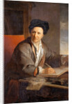 Portrait of the author Bernard le Bovier de Fontenelle by Louis Galloche