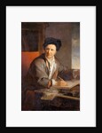 Portrait of the author Bernard le Bovier de Fontenelle by Louis Galloche