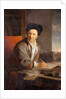 Portrait of the author Bernard le Bovier de Fontenelle by Louis Galloche