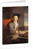 Portrait of the author Bernard le Bovier de Fontenelle by Louis Galloche