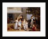 The Emperor Napoleon I on the terrace of the Château Saint-Cloud surrounded by his children by Louis Ducis