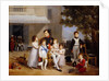 The Emperor Napoleon I on the terrace of the Château Saint-Cloud surrounded by his children by Louis Ducis