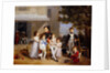The Emperor Napoleon I on the terrace of the Château Saint-Cloud surrounded by his children by Louis Ducis