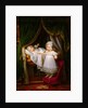 Henri of Artois, Count of Chambord, duc de Bordeaux in his cradle with his sister Louise Marie Thérè by Louis Hersent