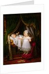 Henri of Artois, Count of Chambord, duc de Bordeaux in his cradle with his sister Louise Marie Thérè by Louis Hersent
