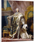 Portrait of Louis XV in his royal costume by Louis Michel Van Loo