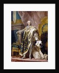 Portrait of Louis XV in his royal costume by Louis Michel Van Loo