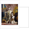 Portrait of Louis XV in his royal costume by Louis Michel Van Loo