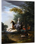 Marie-Antoinette Hunting with Dogs by Louis-Auguste Brun de Versoix