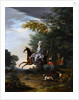 Marie-Antoinette Hunting with Dogs by Louis-Auguste Brun de Versoix