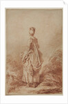Young Woman Looking Back by Jean Honoré Fragonard