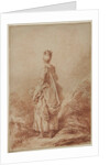 Young Woman Looking Back by Jean Honoré Fragonard