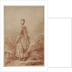 Young Woman Looking Back by Jean Honoré Fragonard