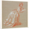 Young woman kneeling by Marguerite Gérard