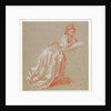 Young woman kneeling by Marguerite Gérard
