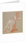 Young woman kneeling by Marguerite Gérard