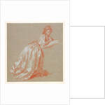 Young woman kneeling by Marguerite Gérard