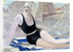Bather in black swimming suit by Jacqueline Marval