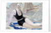 Bather in black swimming suit by Jacqueline Marval