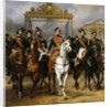 Louis Philippe and his sons to horse at this leave Versailles of lock, June 10, 1837 by Horace Vernet