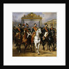 Louis Philippe and his sons to horse at this leave Versailles of lock, June 10, 1837 by Horace Vernet