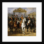 Louis Philippe and his sons to horse at this leave Versailles of lock, June 10, 1837 by Horace Vernet