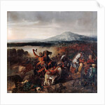 Roger I of Sicily at the Battle of Cerami in 1061 by Prosper Lafaye