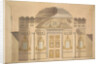 Elevation of the Mirror Wall in the Jasper Study of the Agate Pavilion at Tsarskoye Selo by Charles Cameron