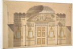 Elevation of the Mirror Wall in the Jasper Study of the Agate Pavilion at Tsarskoye Selo by Charles Cameron