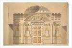 Elevation of the Mirror Wall in the Jasper Study of the Agate Pavilion at Tsarskoye Selo by Charles Cameron