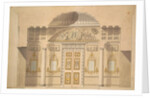 Elevation of the Mirror Wall in the Jasper Study of the Agate Pavilion at Tsarskoye Selo by Charles Cameron