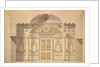 Elevation of the Mirror Wall in the Jasper Study of the Agate Pavilion at Tsarskoye Selo by Charles Cameron