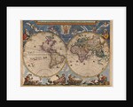 Double hemisphere map of the World by Joan Blaeu