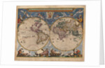 Double hemisphere map of the World by Joan Blaeu