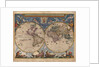 Double hemisphere map of the World by Joan Blaeu
