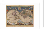 Double hemisphere map of the World by Joan Blaeu