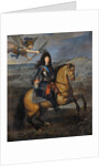 Equestrian portrait of Louis XIV at the Siege of Namur by Pierre Mignard
