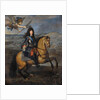 Equestrian portrait of Louis XIV at the Siege of Namur by Pierre Mignard