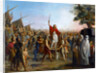 Pharamond, raised on a shield by the Franks by Michel Philibert Genod