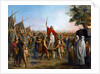 Pharamond, raised on a shield by the Franks by Michel Philibert Genod