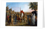 Pharamond, raised on a shield by the Franks by Michel Philibert Genod