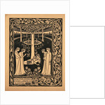 How Four Queens Found Lancelot Sleeping. Illustration to the book Le Morte dArthur by Sir Thomas by Aubrey Beardsley