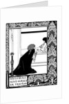 How La Beale Isoud Nursed Sir Tristram. Illustration to the book Le Morte dArthur by Sir Thomas M by Aubrey Beardsley