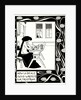 How La Beale Isoud Wrote to Sir Tristram. Illustration to the book Le Morte dArthur by Sir Thomas by Aubrey Beardsley
