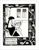 How La Beale Isoud Wrote to Sir Tristram. Illustration to the book Le Morte dArthur by Sir Thomas by Aubrey Beardsley