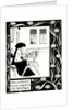 How La Beale Isoud Wrote to Sir Tristram. Illustration to the book Le Morte dArthur by Sir Thomas by Aubrey Beardsley