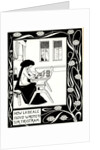How La Beale Isoud Wrote to Sir Tristram. Illustration to the book Le Morte dArthur by Sir Thomas by Aubrey Beardsley
