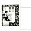How La Beale Isoud Wrote to Sir Tristram. Illustration to the book Le Morte dArthur by Sir Thomas by Aubrey Beardsley