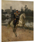 Equestrian portrait of the Emperor Alexander III at Gatchina by Nikolai Gustavovich Schilder