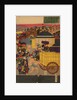 Flourishing Nihonbashi section of Tokyo. (Tokyo Nihonbashi han ei no zu) Triptych by Utagawa Yoshitora